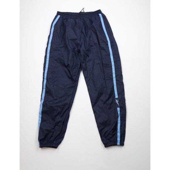Vintage 90s Reebok Mens XL Classic Logo Lined Windbreaker Joggers Pants Blue